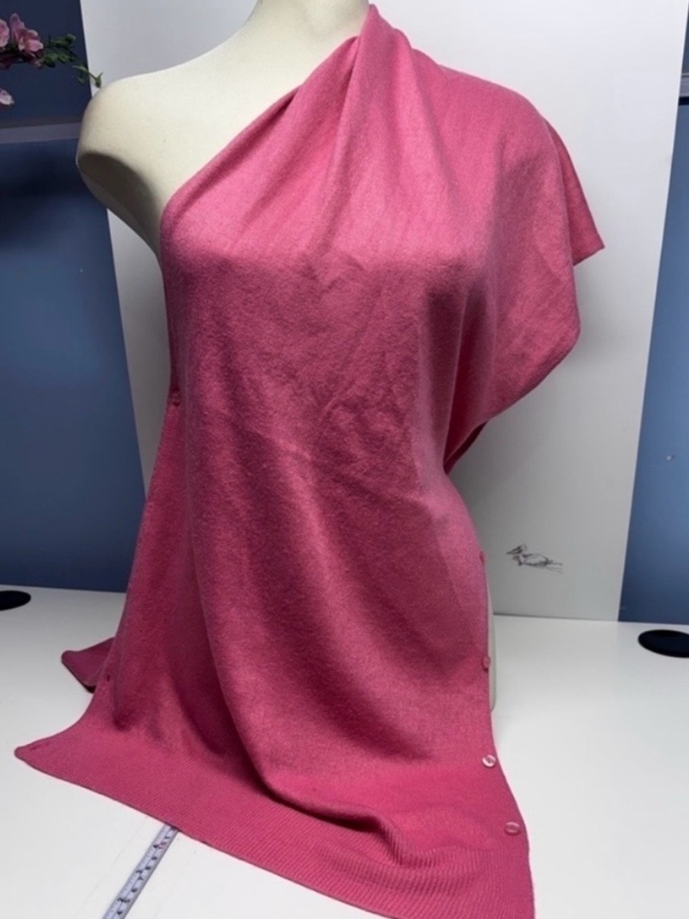 Soft Pink Cardigan Scarf/Shawl for Summer Evenings Multiple
Ways to wear